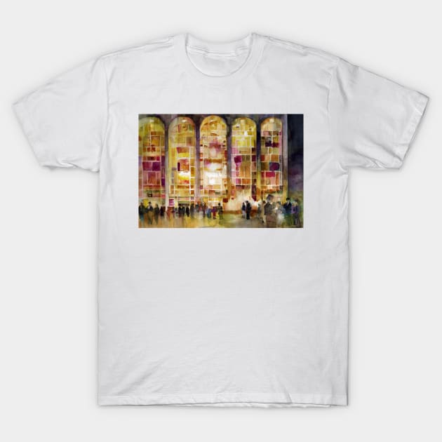 Night time at Lincoln Center T-Shirt by dfrdesign